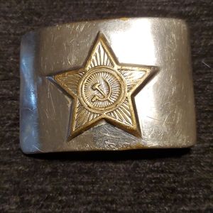 VINTAGE USSR Silver Buckle